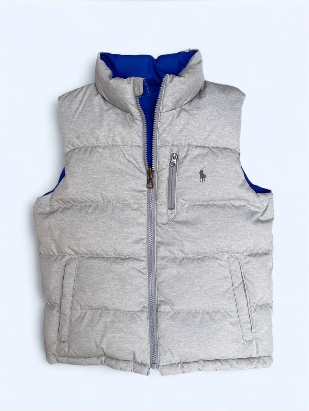 Polo Ralph Lauren kids reversible down puffer vest preppy fall outdoor cabin 7